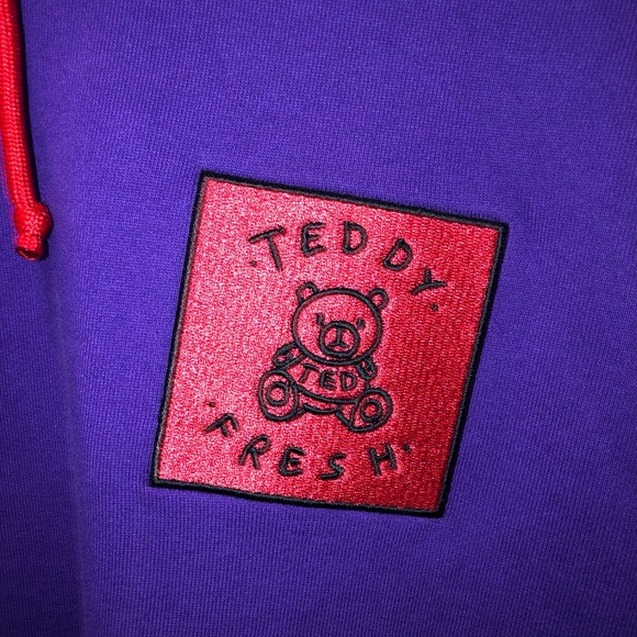 Teddy Fresh Men’s Color Block Hoodie Urban Outfitters sz M - Picture 3 of 5